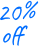 20% off