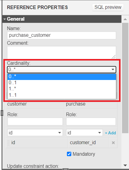 How to Add References to ER Diagrams in Vertabelo