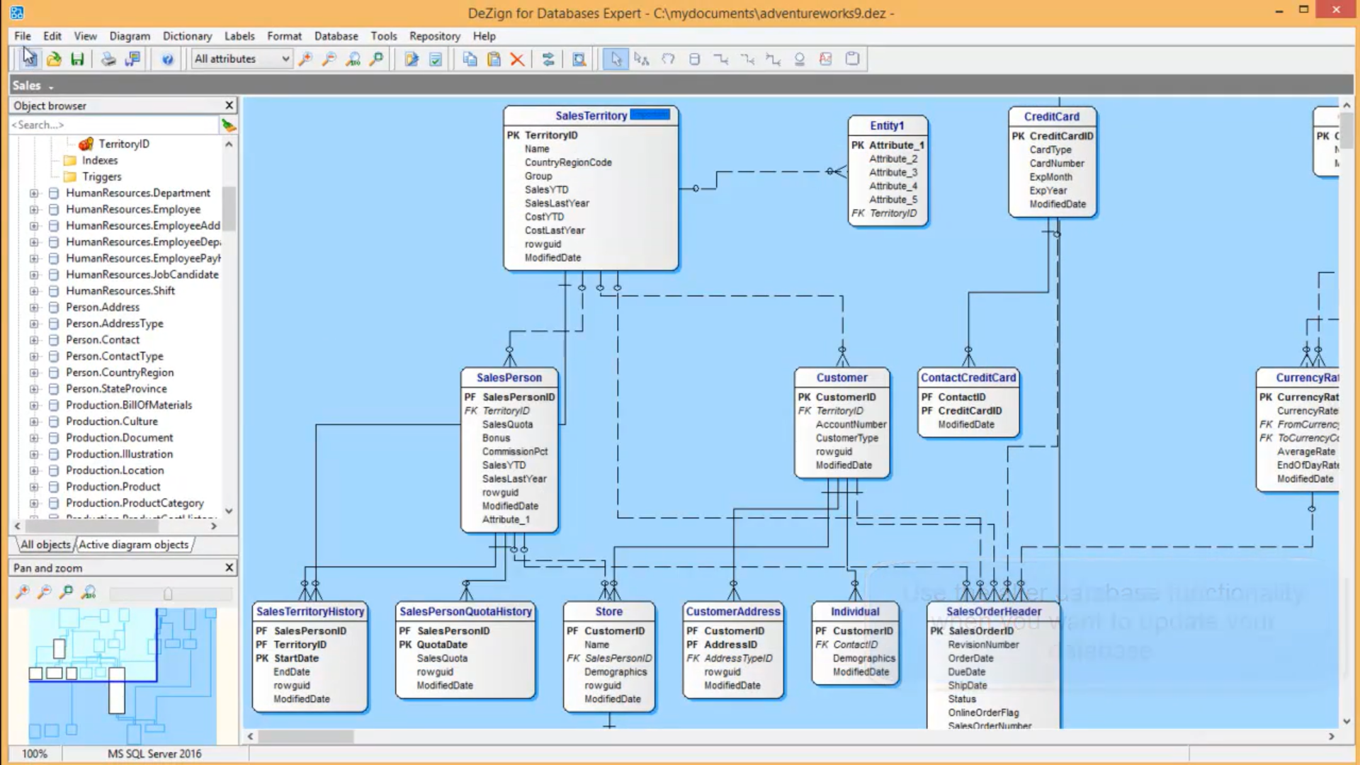 Online data modeling tool