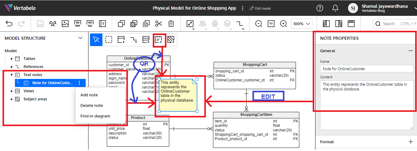 Online Data Model in 4 Steps