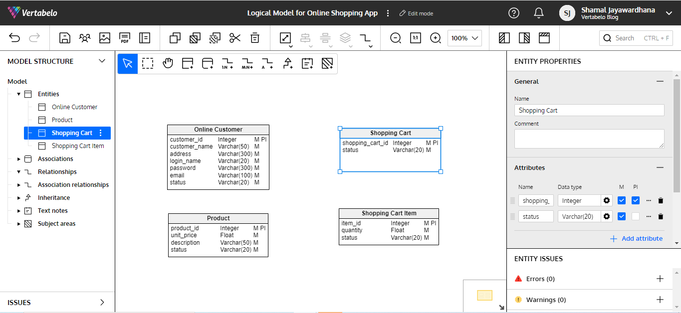 Online Data Model in 4 Steps