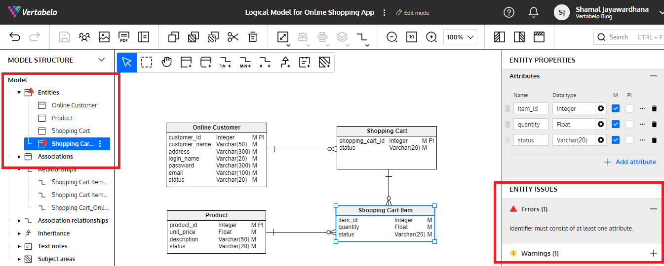 Online Data Model in 4 Steps