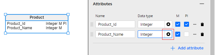 Logical Models Data Types in Vertabelo