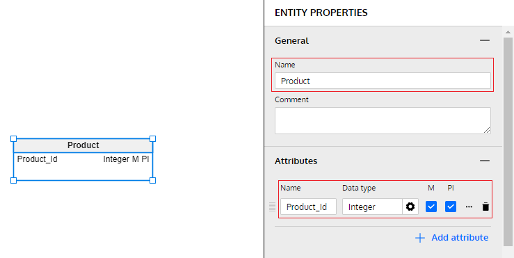 Logical Models Data Types in Vertabelo