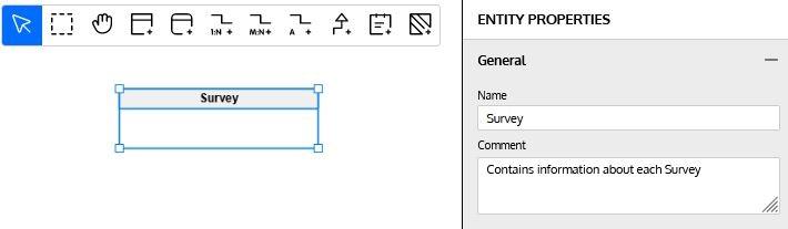 database design for online survey system