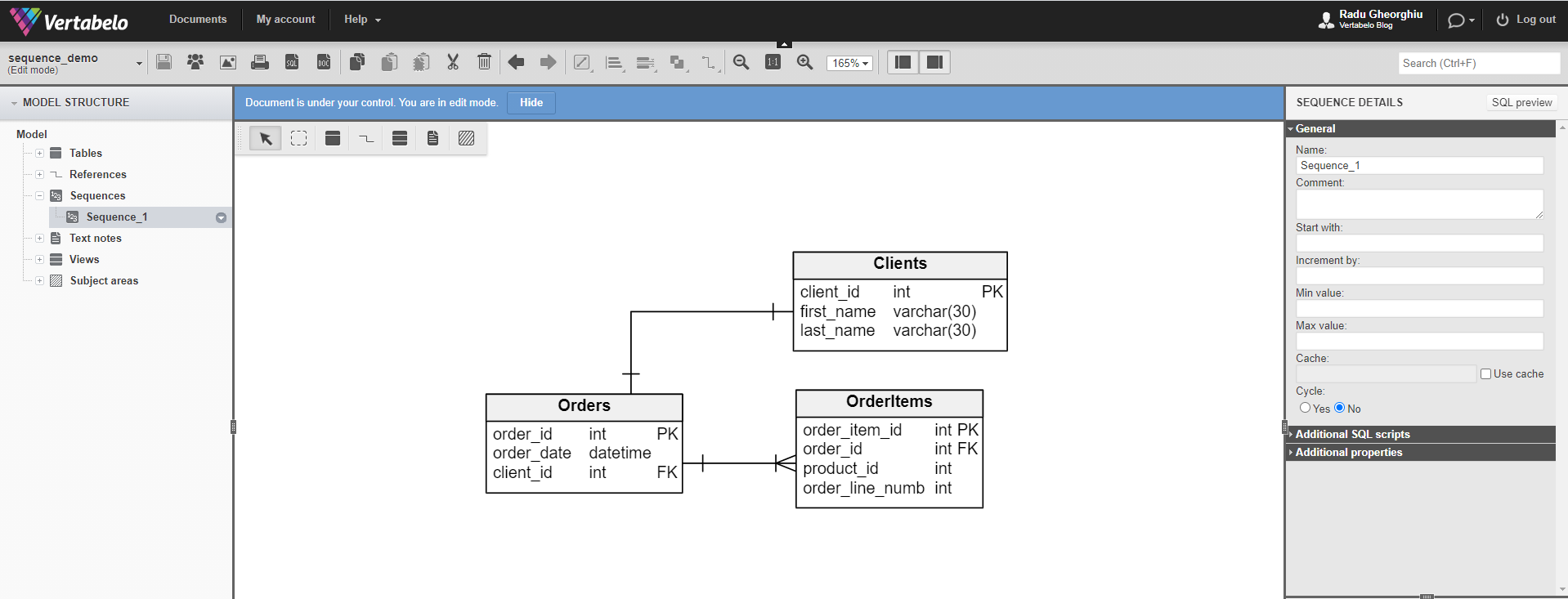 Database sequence