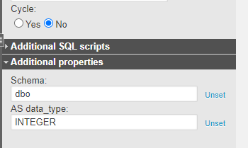 Database sequence