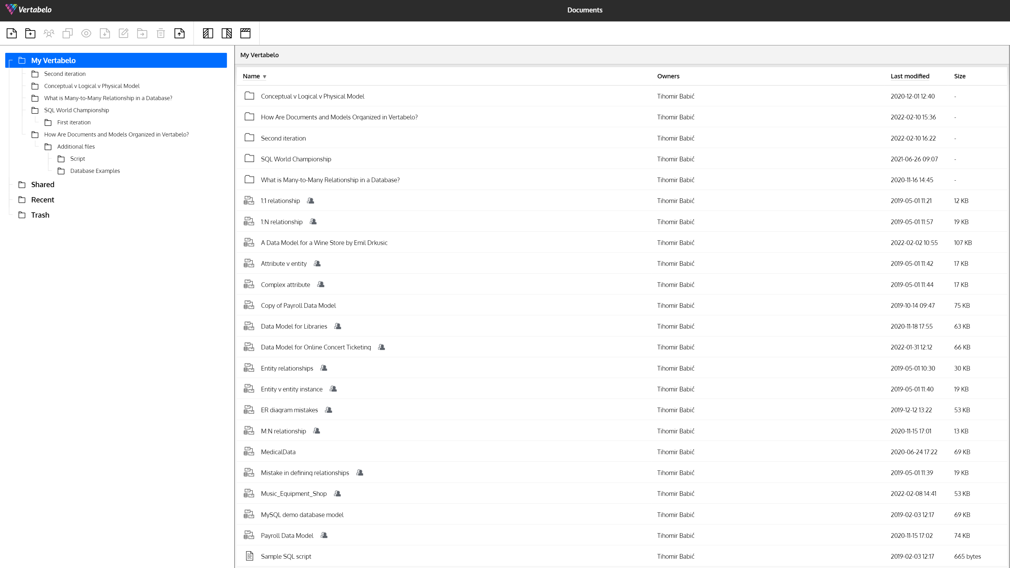 Vertabelo’s Document Structure: How Documents and Models Are Organized