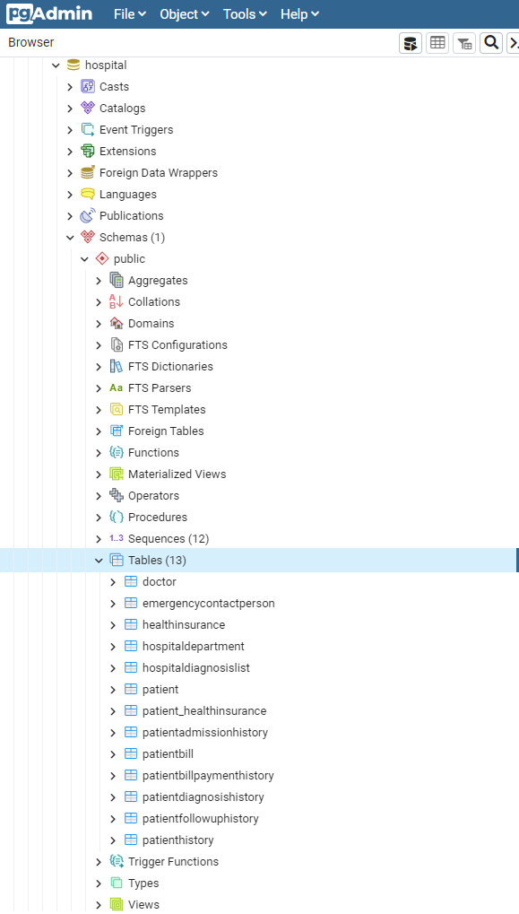 er diagram for hospital management system