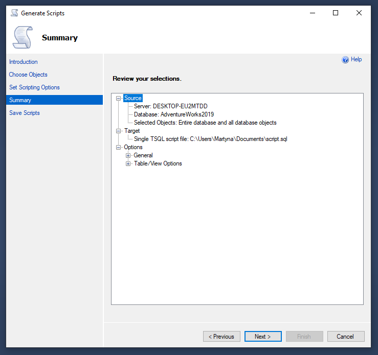 How to Export an SQL Server Database Schema Into a Diagram