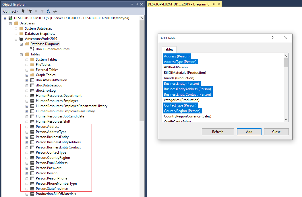 How to Export an SQL Server Database Schema Into a Diagram