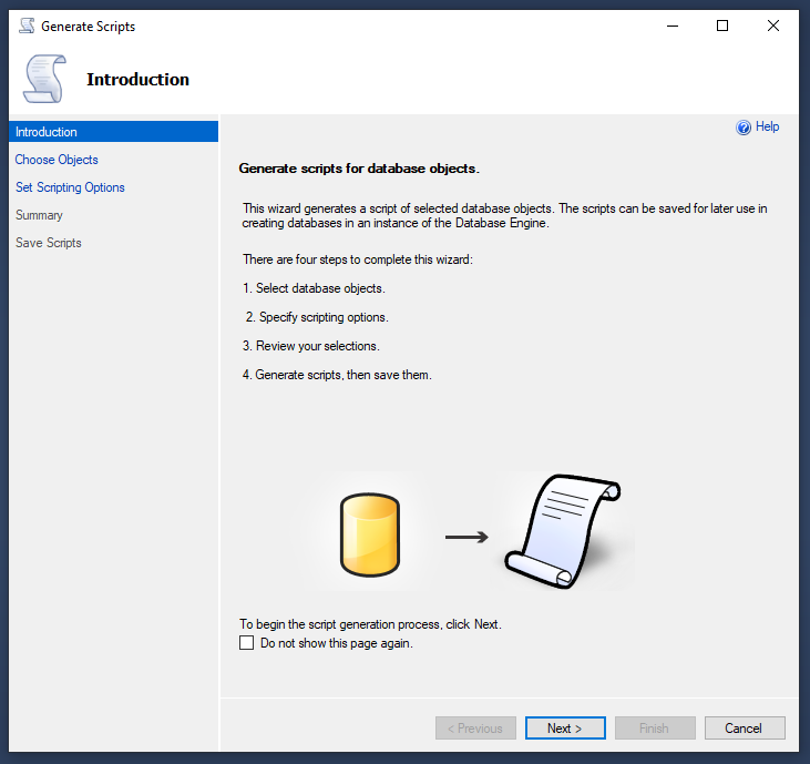 How to Export an SQL Server Database Schema Into a Diagram