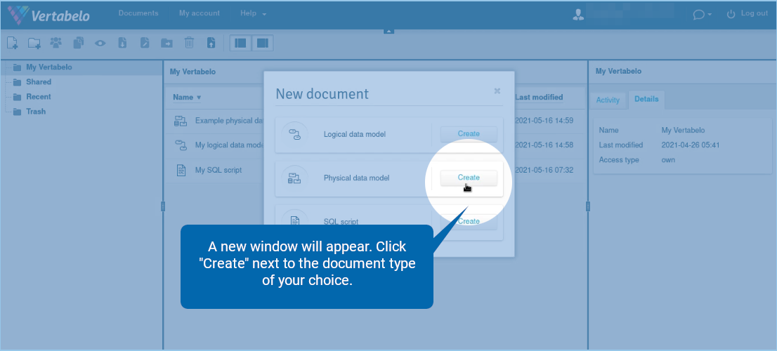 Import a Vertabelo XML File into Vertabelo