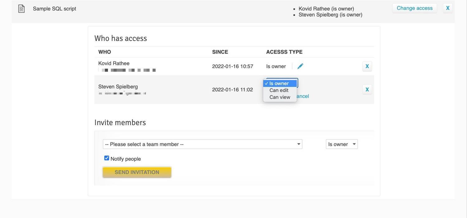 Sharing ER Diagrams With Your Team in Vertabelo