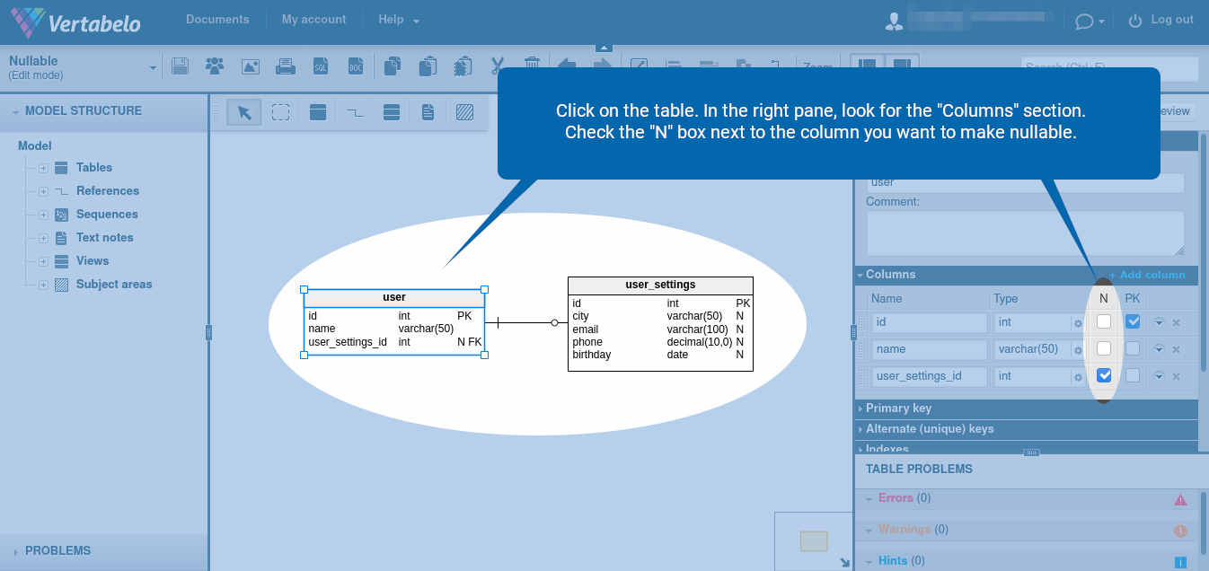 Use Nullable Columns Sparingly