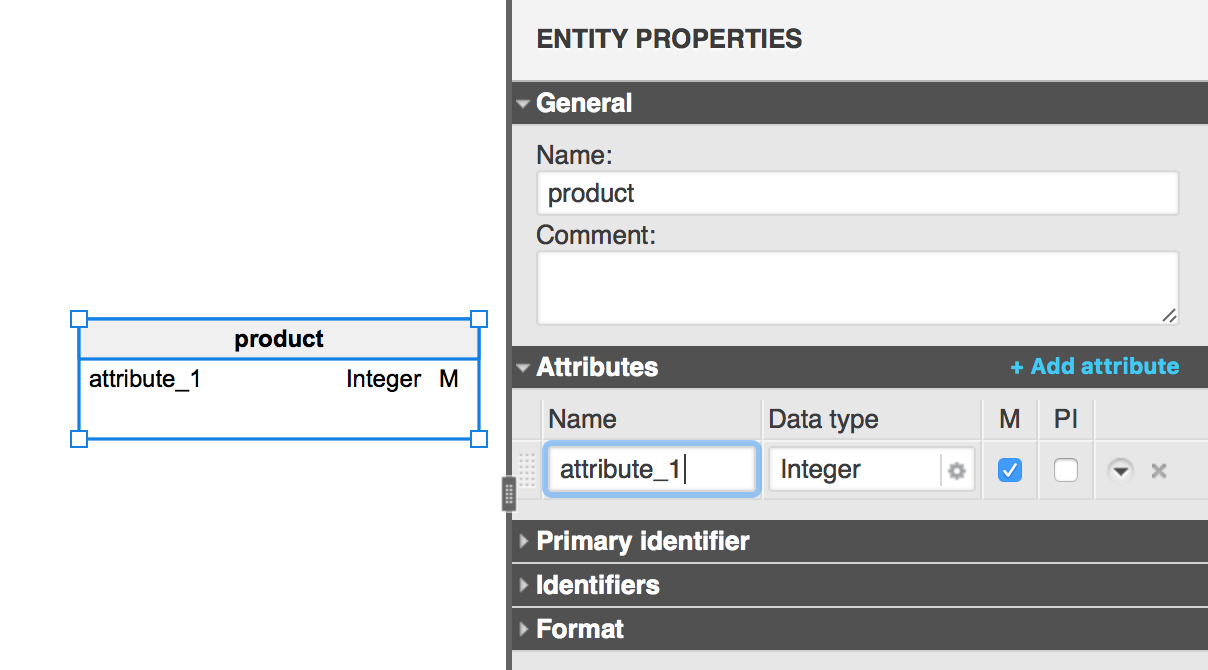 Entity properties