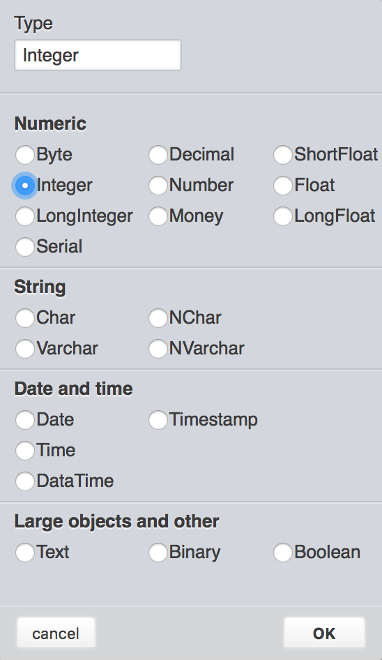 data types