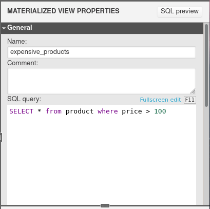 How to Model Snowflake Materialized Views in Vertabelo