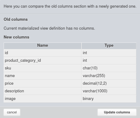 How to Model Snowflake Materialized Views in Vertabelo