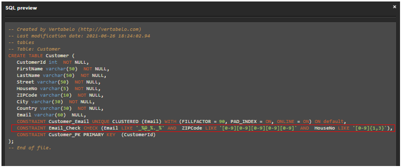 SQL Server constraints