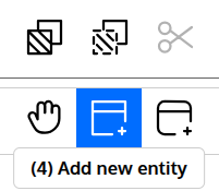 Add new entity button