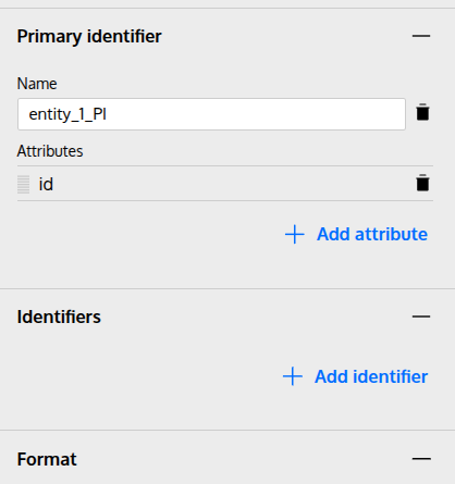 Attributes section